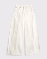 Linen-Blend High Rise Ultra Wide Leg Jean