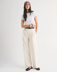 A&F Sloane Chino Tailored Wide Leg Pant