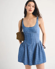 A&F Bra-Free Dylan Chambray Mini Dress
