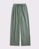 A&F Gemma Linen-Blend Wide Leg Pull-On Pant
