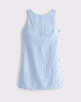 100% Linen Shift Mini Dress