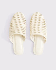 Woven Mule Flats