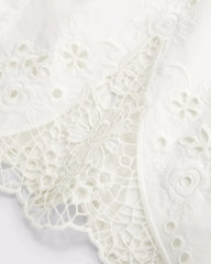 Embroidered Cutwork Sleep Shirt