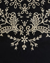 Embroidered High-Neck Mini Dress