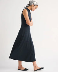 Mock Neck Knit Maxi Dress