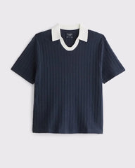 Varsity Johnny Collar Sweater Polo