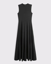Mock Neck Knit Maxi Dress