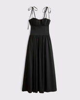 Bra-Free Tie-Strap Maxi Dress