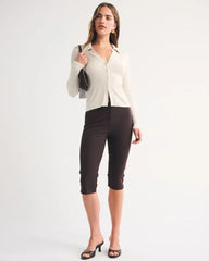 Rib Polo Cardigan
