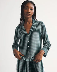 Modal-Blend Button Front Sleep Top