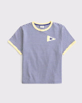 100% Cotton Flag Graphic Skimming Short-Sleeve Tee