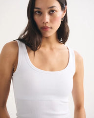 Bra-Free Rib Tuckable Scoopneck Tank