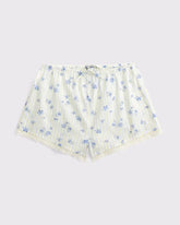100% Cotton Lace-Trim Sleep Short