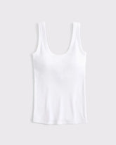 Bra-Free Rib Tuckable Scoopneck Tank