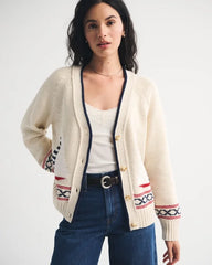 Cotton-Blend Coastal Dad Cardigan