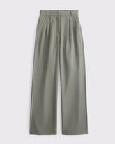 A&F Sloane Tailored Hardware Wide Leg Pant