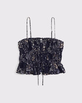 Ruched Tie-Front Cami