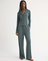 Modal-Blend Button Front Sleep Top