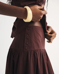 High Rise Maxi Skirt