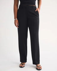 Curve Love Low Rise Tailored Straight Leg Pant