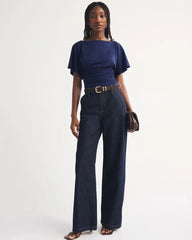 Flutter Sleeve Slash Top