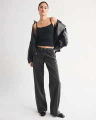 Bra-Free Rib Henley Tank