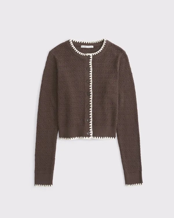 Shrunken Crew Cardigan