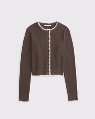 Shrunken Crew Cardigan
