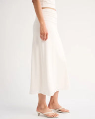 Drop-Waist Maxi Skirt