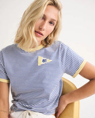 100% Cotton Flag Graphic Skimming Short-Sleeve Tee