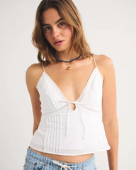 A&F Bella Tie-Front Cami