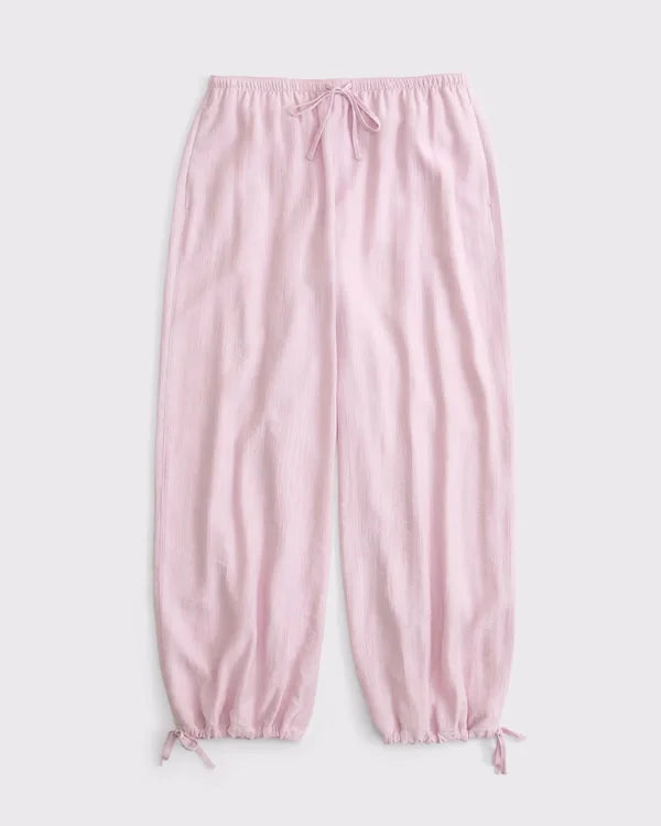 Convertible Crinkle Balloon Pull-On Pant