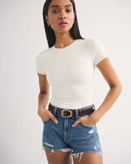 Seamless Fabric Tee Bodysuit