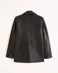 Genuine Leather Blazer