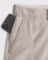 Cotton Plainfront Short
