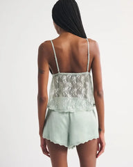 Lace and Satin Sleep Short