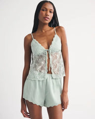 Lace and Satin Sleep Cami
