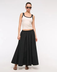 Vintage-Style Rib Tuckable Scoopneck Tank