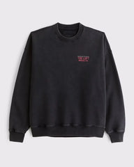 Cafe Graphic Crew Sweatshirt
