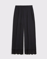 High-Rise Lace-Trim Set Pant
