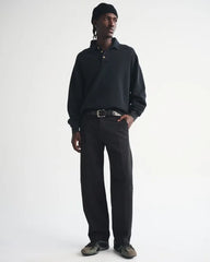 Stretch Twill Relaxed Straight Trouser