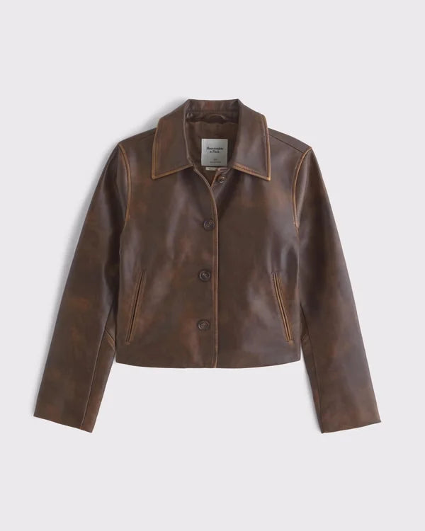 Slim Vegan Leather Jacket