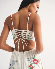 Bra-Free Embroidered Maxi Dress