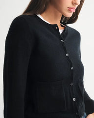 Cashmere Crew Cardigan