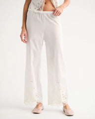 Embroidered Cutwork Sleep Pant