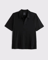 100% Cotton Johnny Collar Sweater Polo