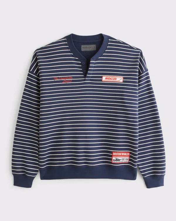 Boston Whaler Fleece Henley