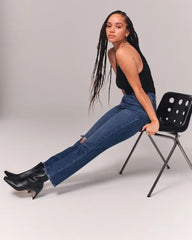 Curve Love Ultra High Rise Ankle Straight Jean