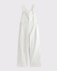 100% Cotton Embroidered Trim Overall Jumpsuit