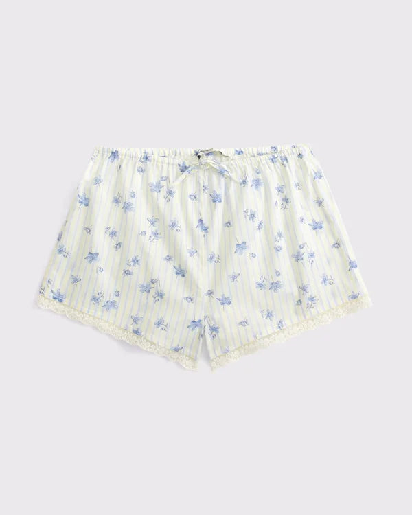100% Cotton Lace-Trim Sleep Short
